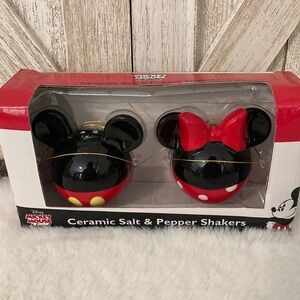 Disney Mickey Mouse and Minnie Mouse Salt & Pepper Shakers
